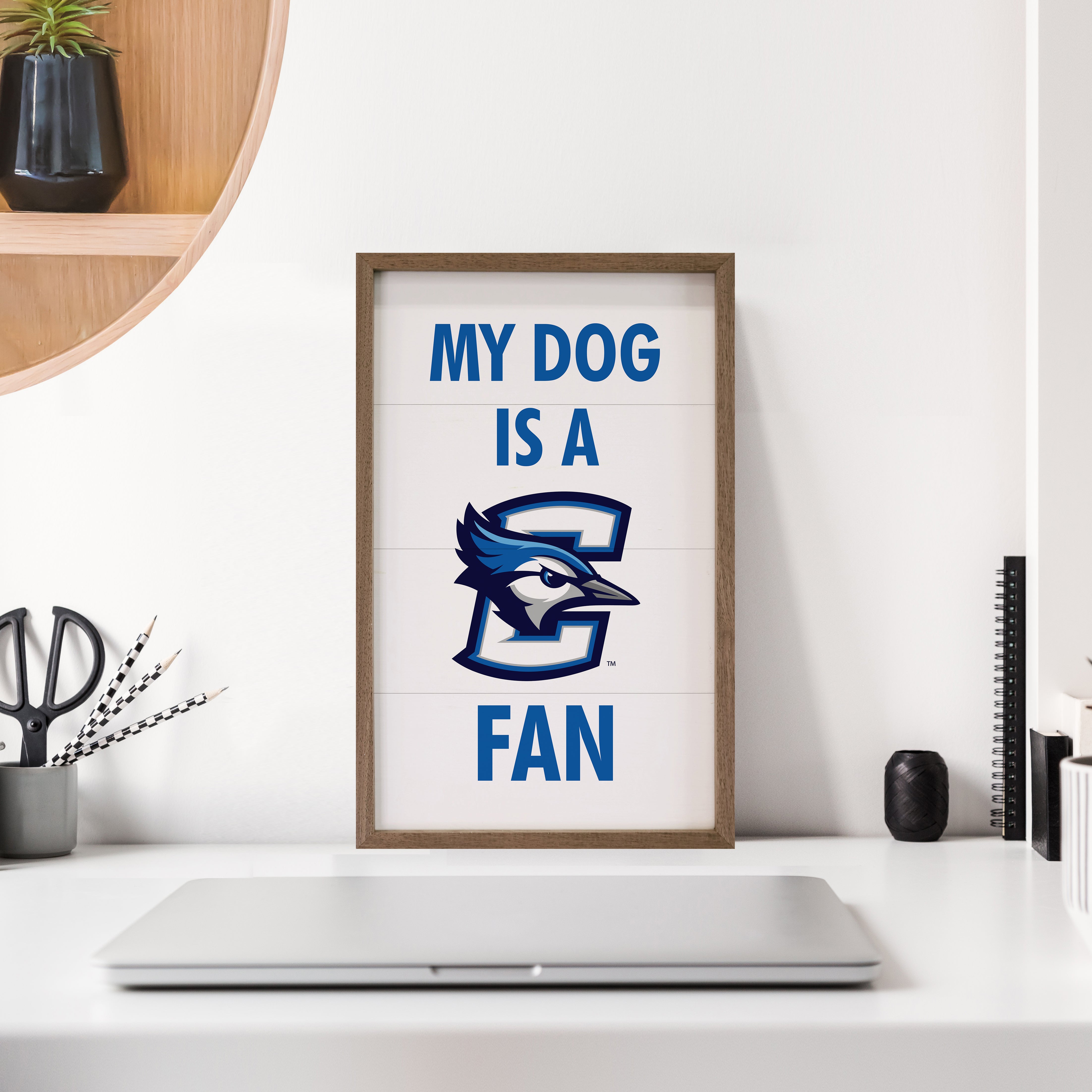 Dog Fan Creighton 10x16 / White