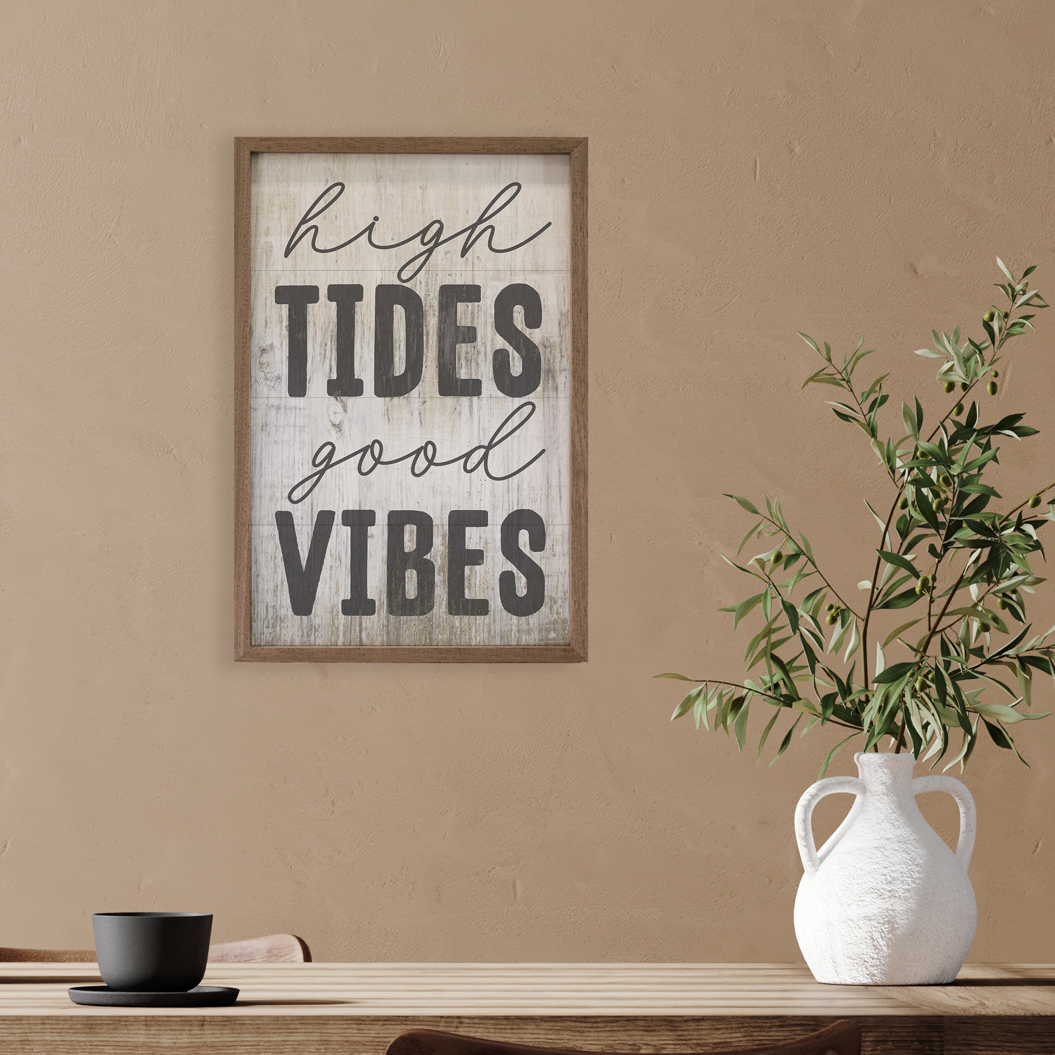 High Tides Good Vibes Whitewash 10x16 / Whitewash