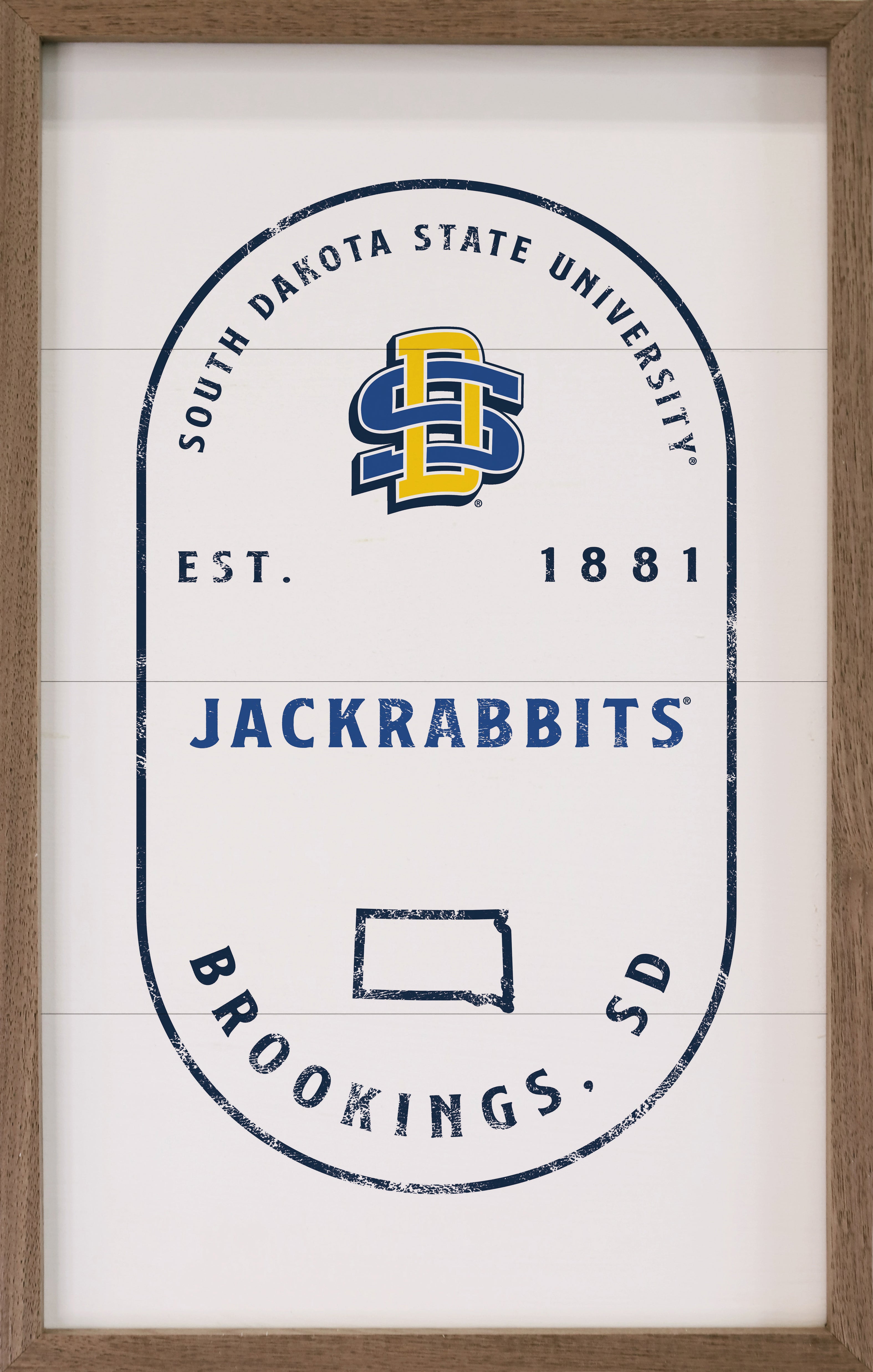 Stamp Poster South Dakota State 10x16 / White