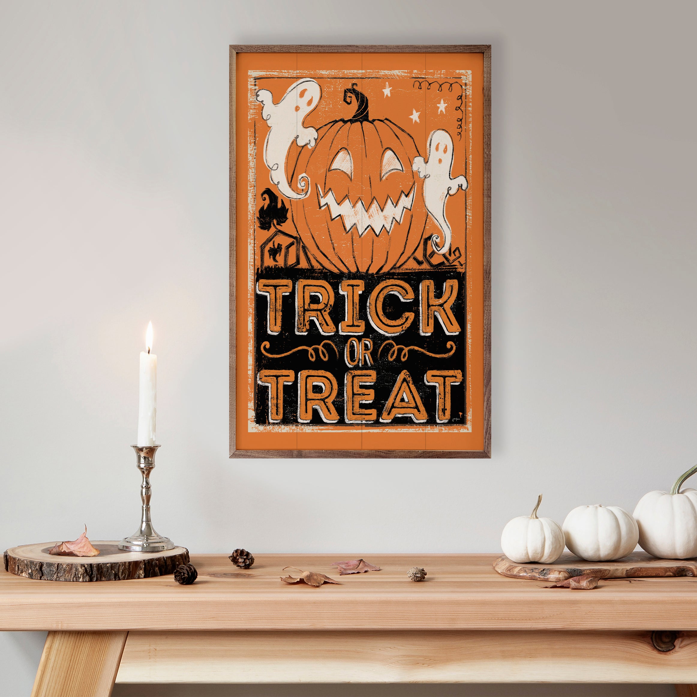 Wicked I Trick Or Treat By Janelle Penner 16x10 / Multi-Color