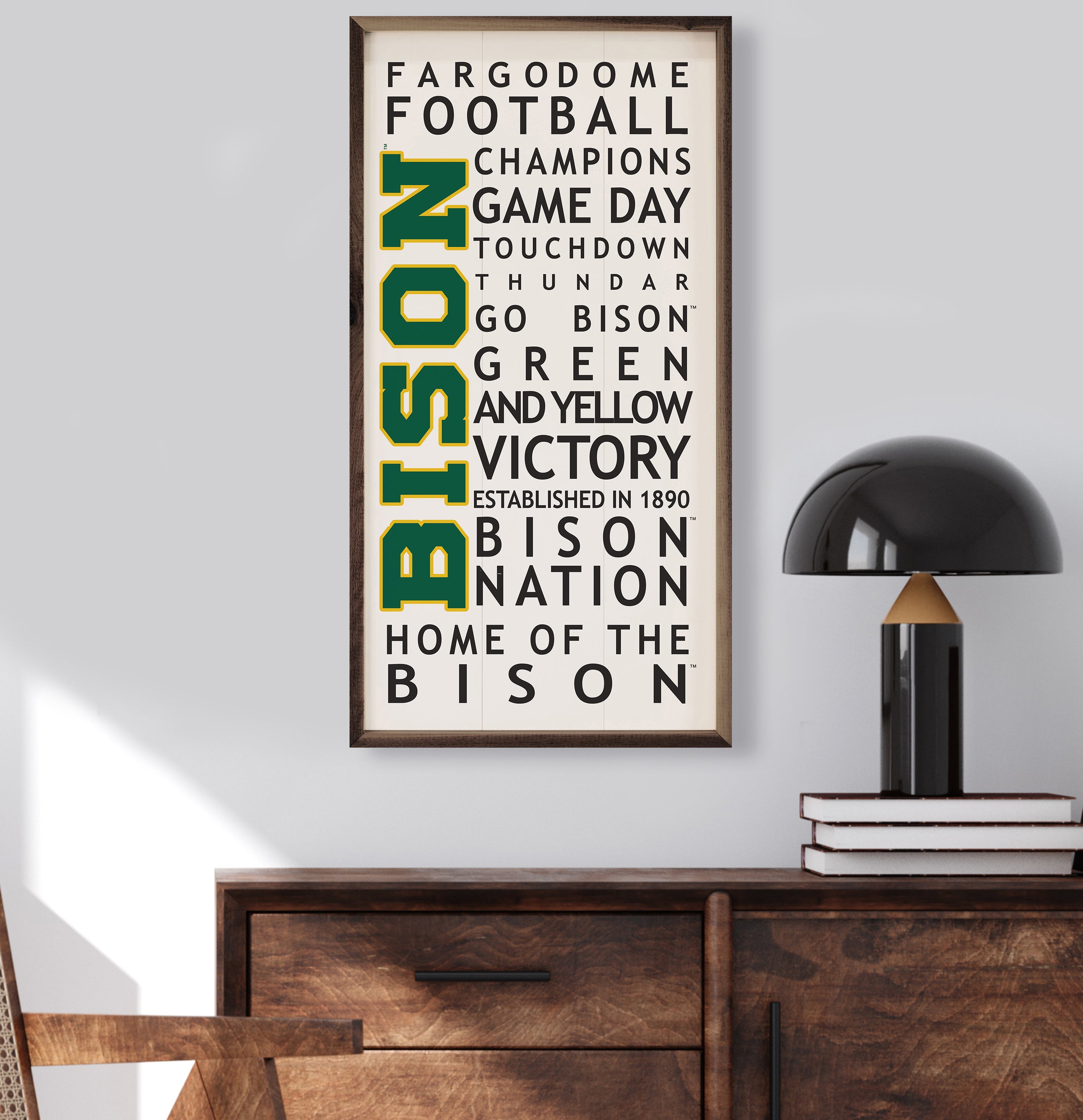 University Words NDSU 12x24 / White