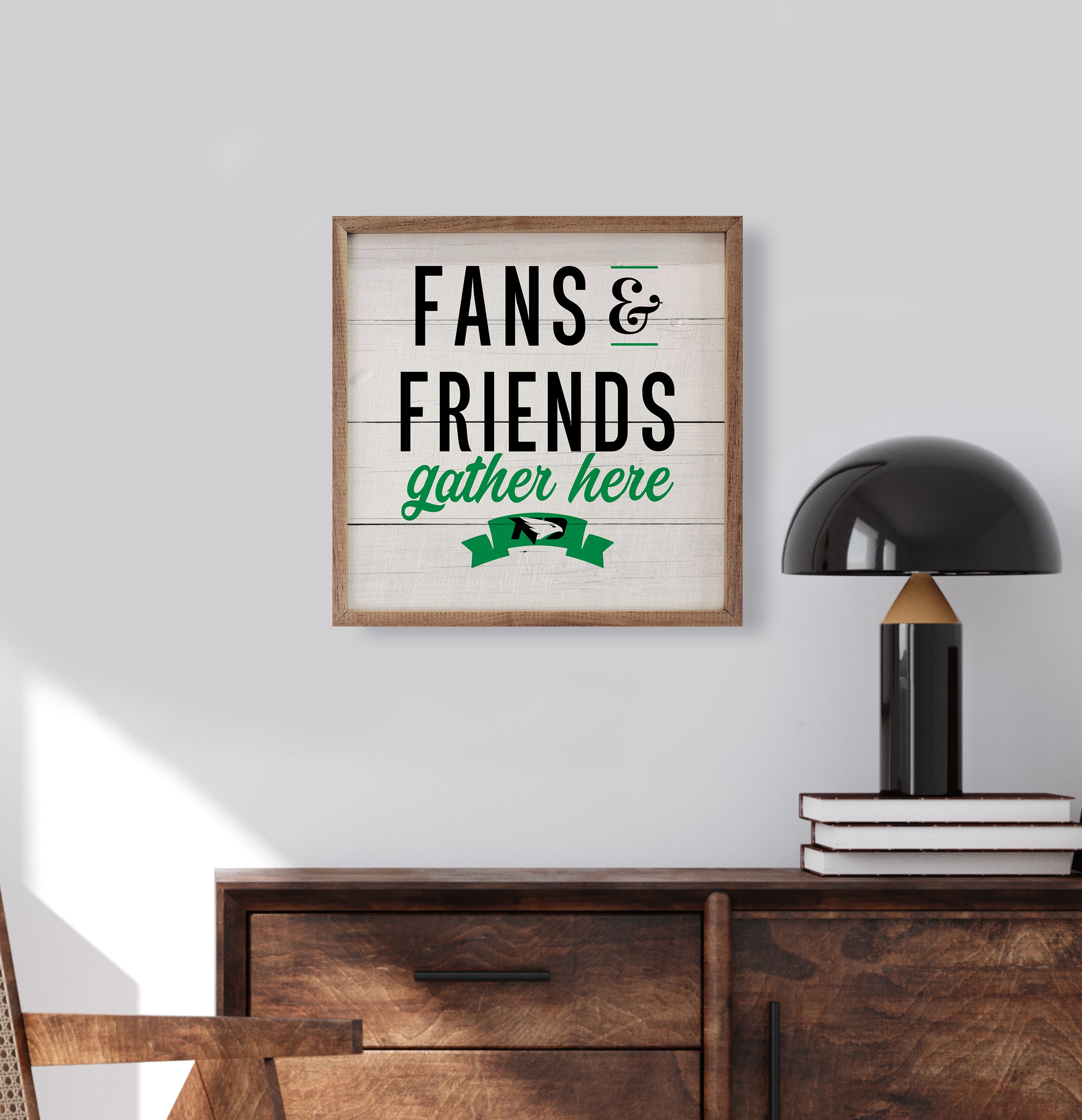 Fans And Friends North Dakota 16x16 / White