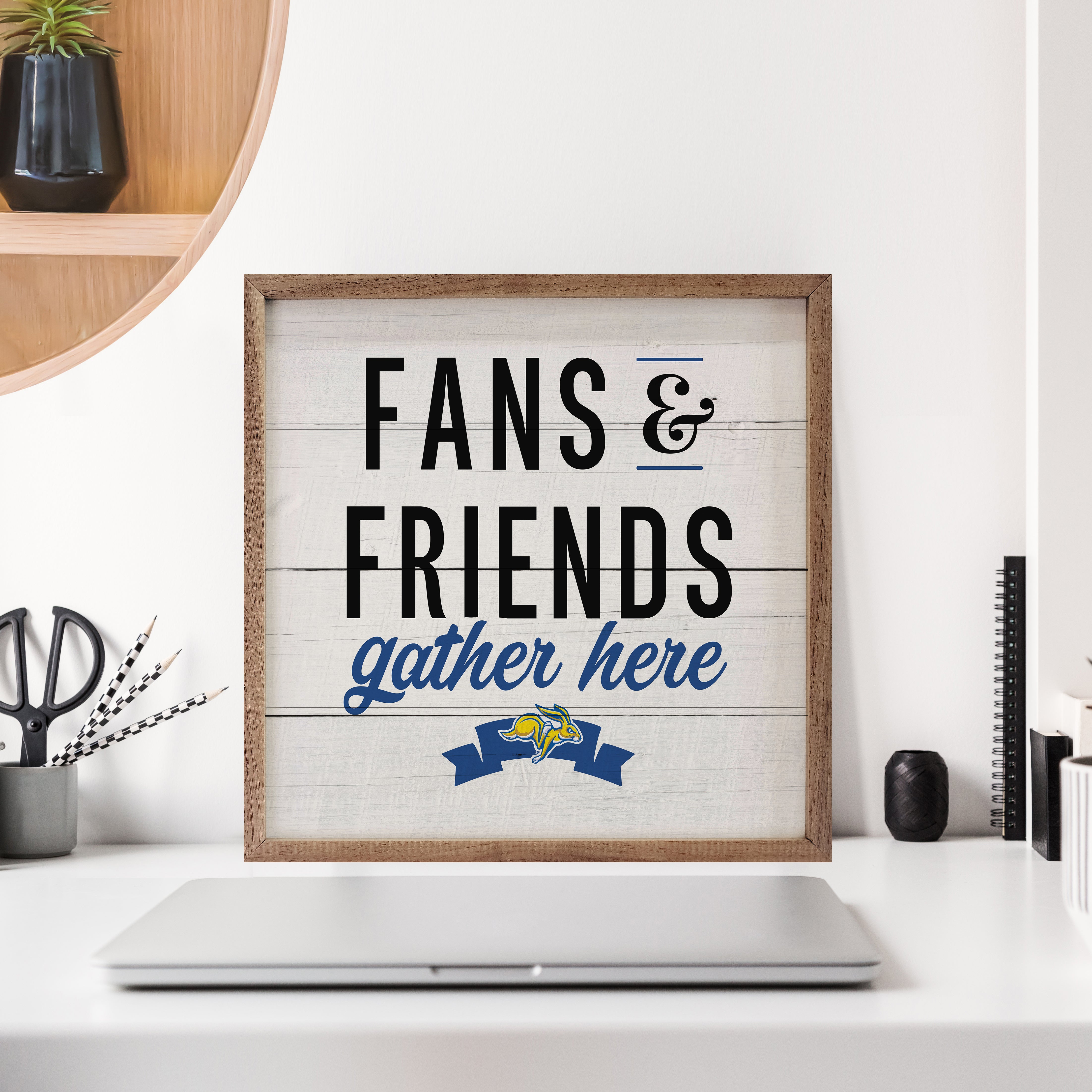 Fans And Friends South Dakota State 16x16 / White