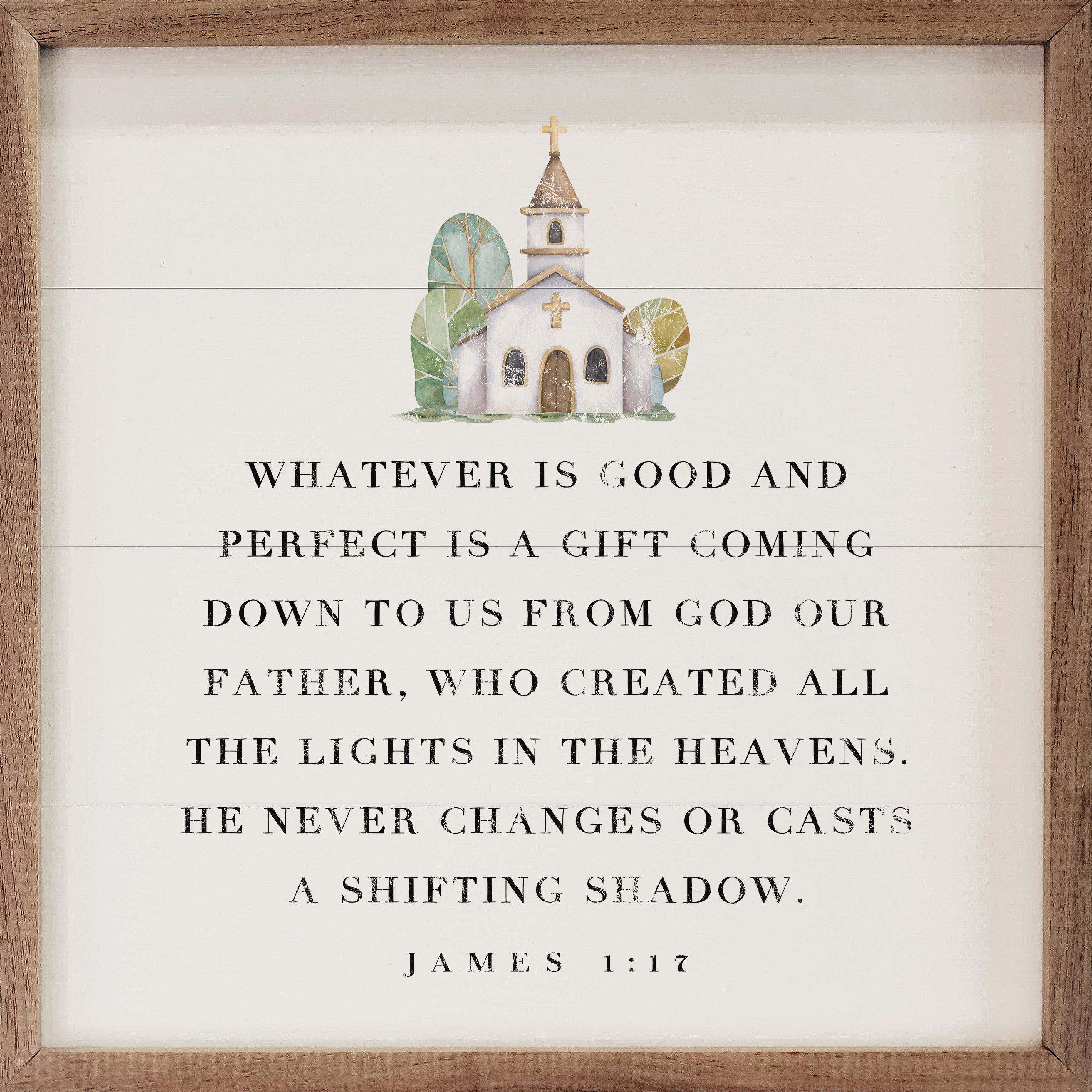 James 1.17 Church 16x16 / White