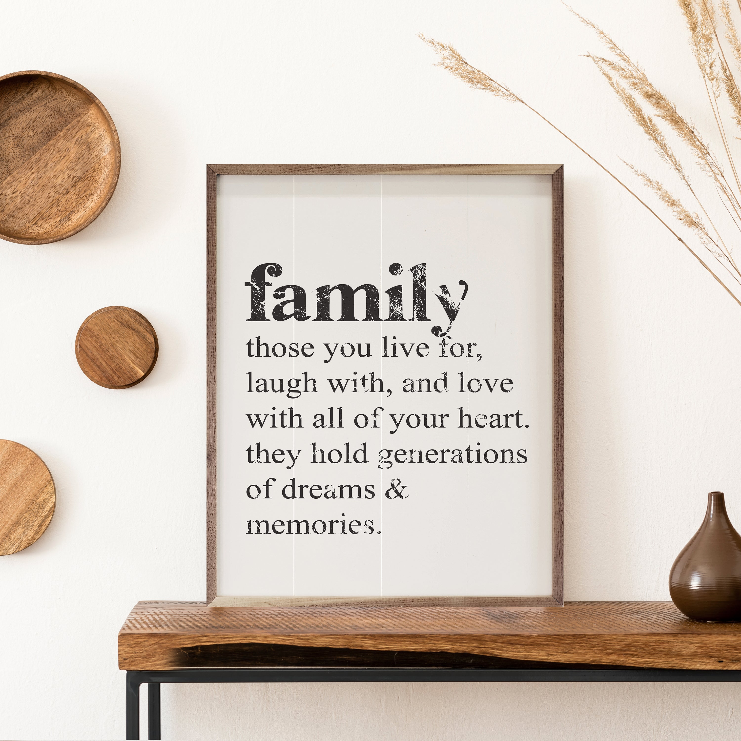 Family Those You Live For White 16x20 / White
