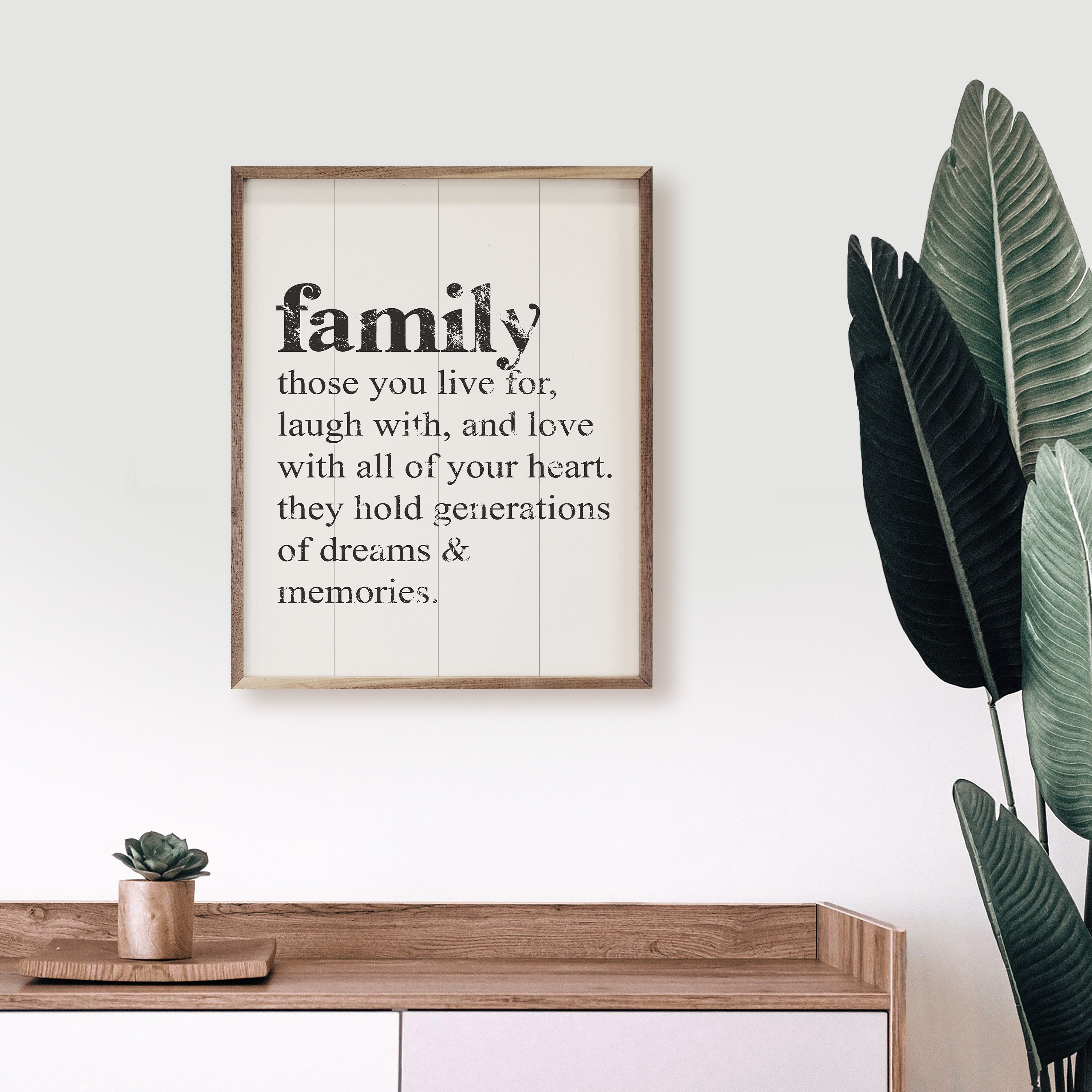 Family Those You Live For White 16x20 / White