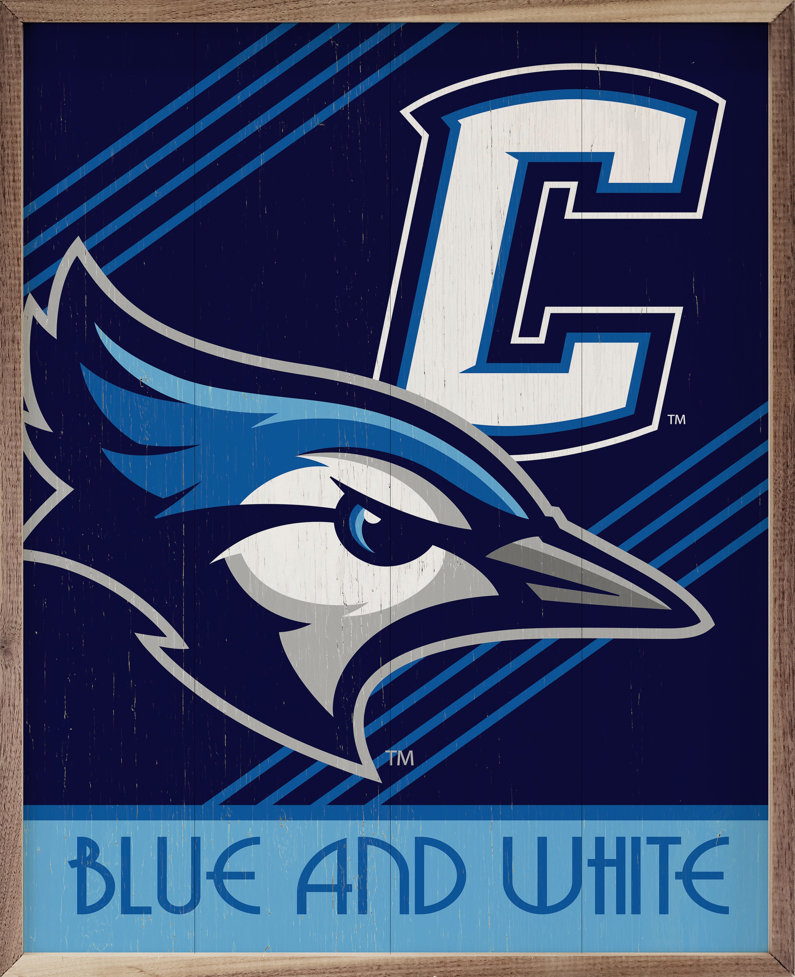 Retro Poster Creighton 16x20 / Blue