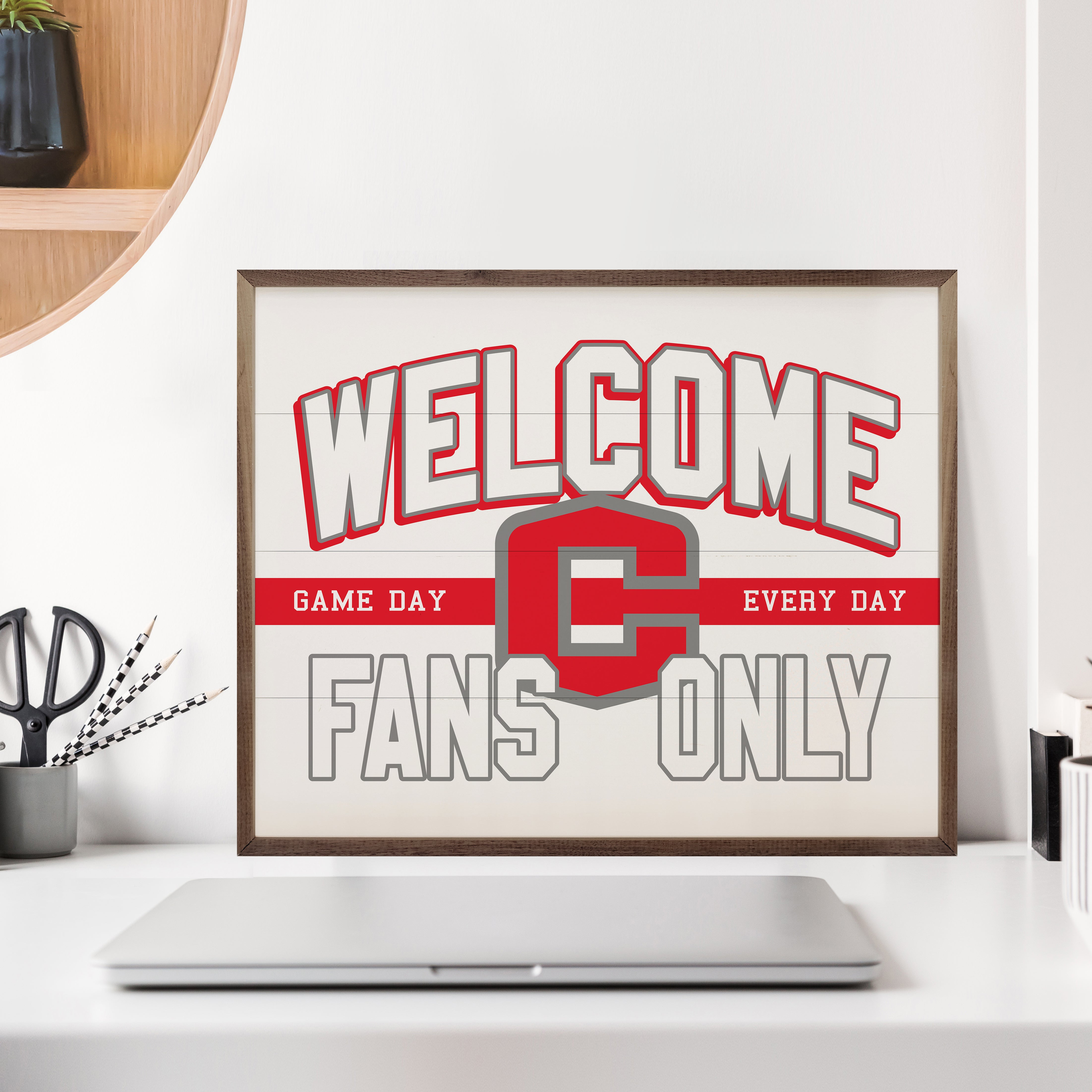 Welcome Fans Only Central College 20x16 / White