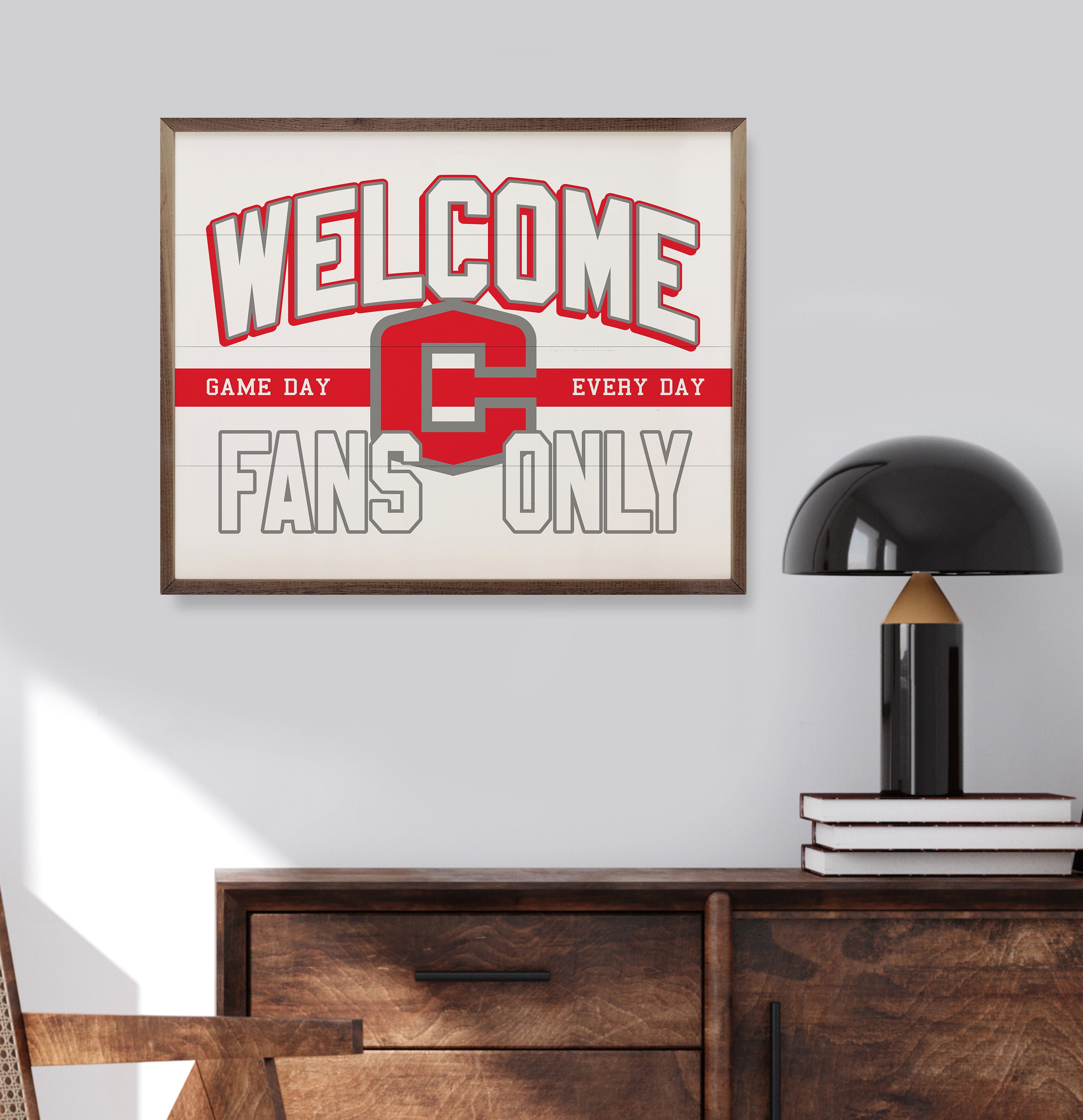 Welcome Fans Only Central College 20x16 / White