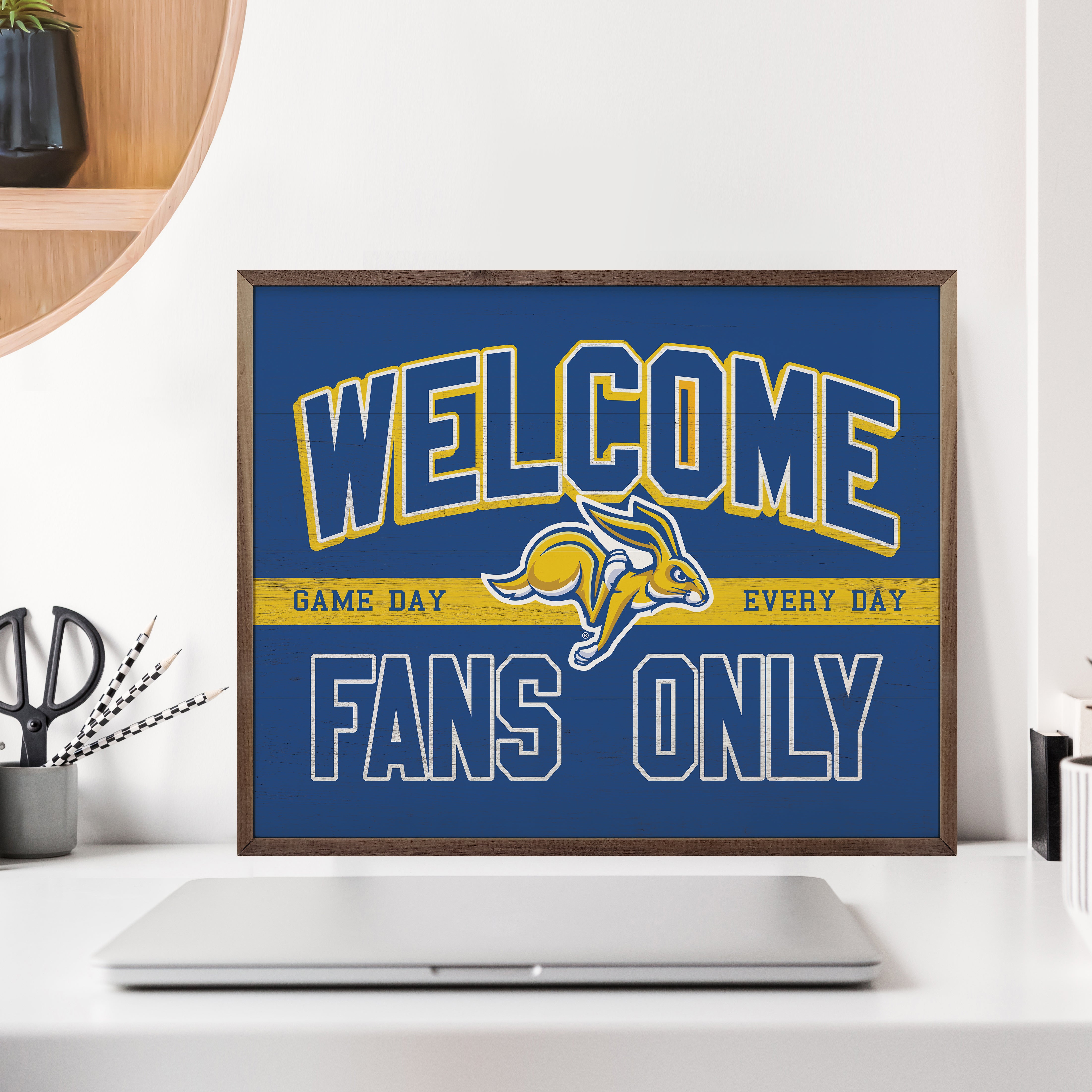 Welcome Fans Only South Dakota State 20x16 / Blue