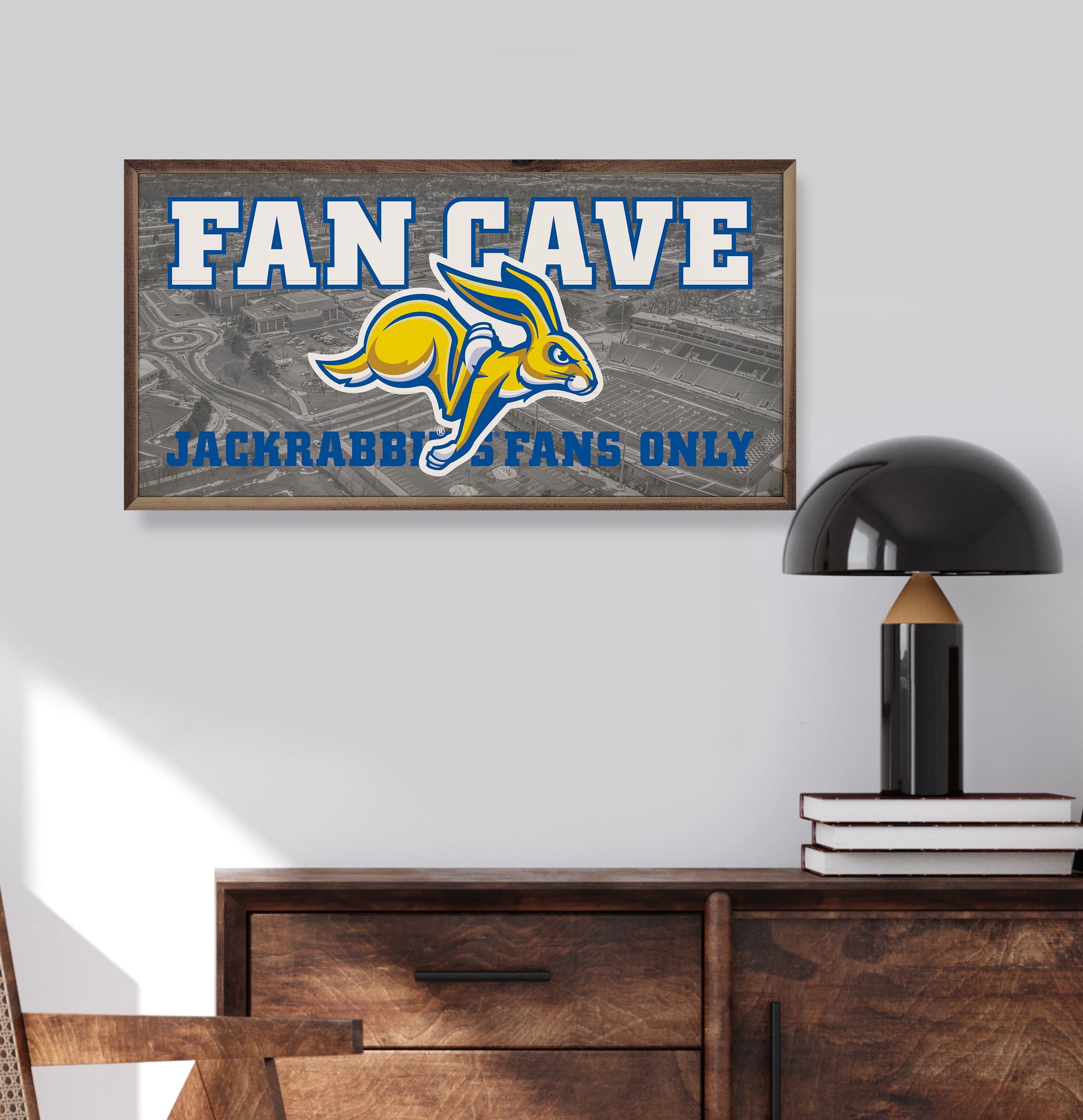 Fan Cave Stadium South Dakota State 24x12 / Gray