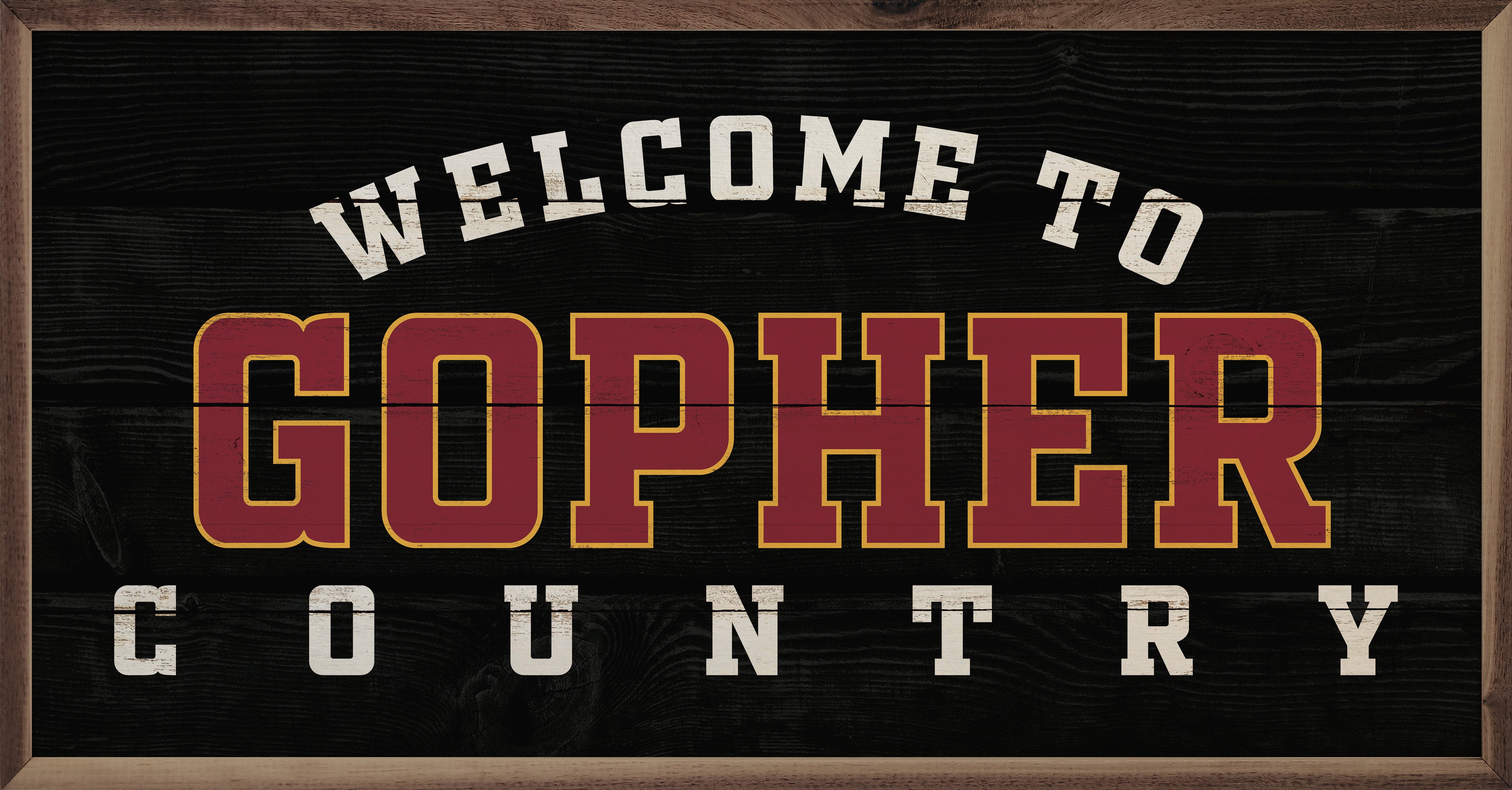 Welcome Country Minnesota 24x12 / Black