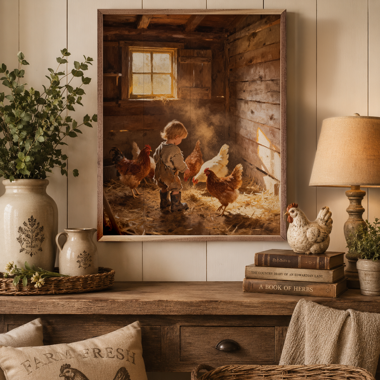 Farm Living Walnut Frames