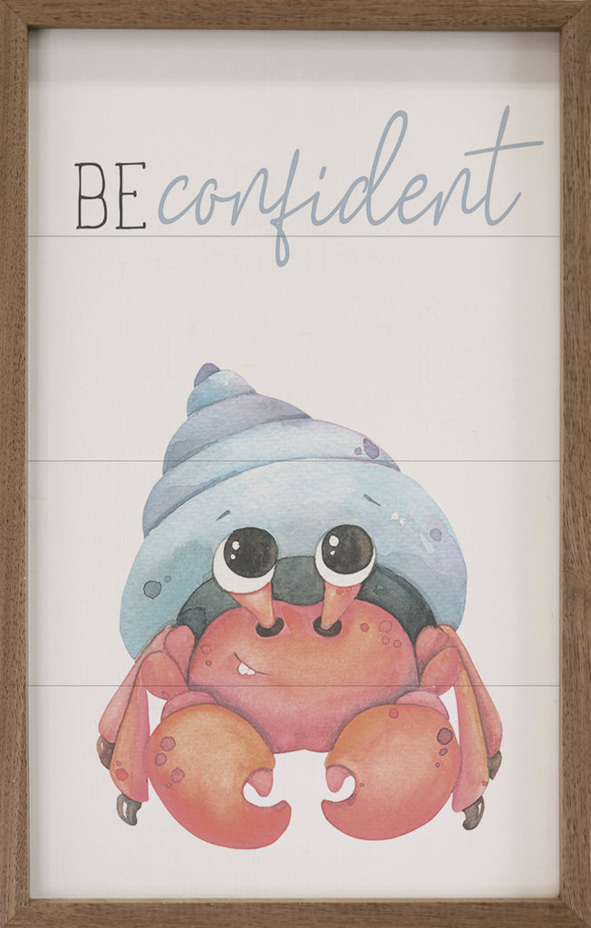 Be Confident Crab White 10x16 / White