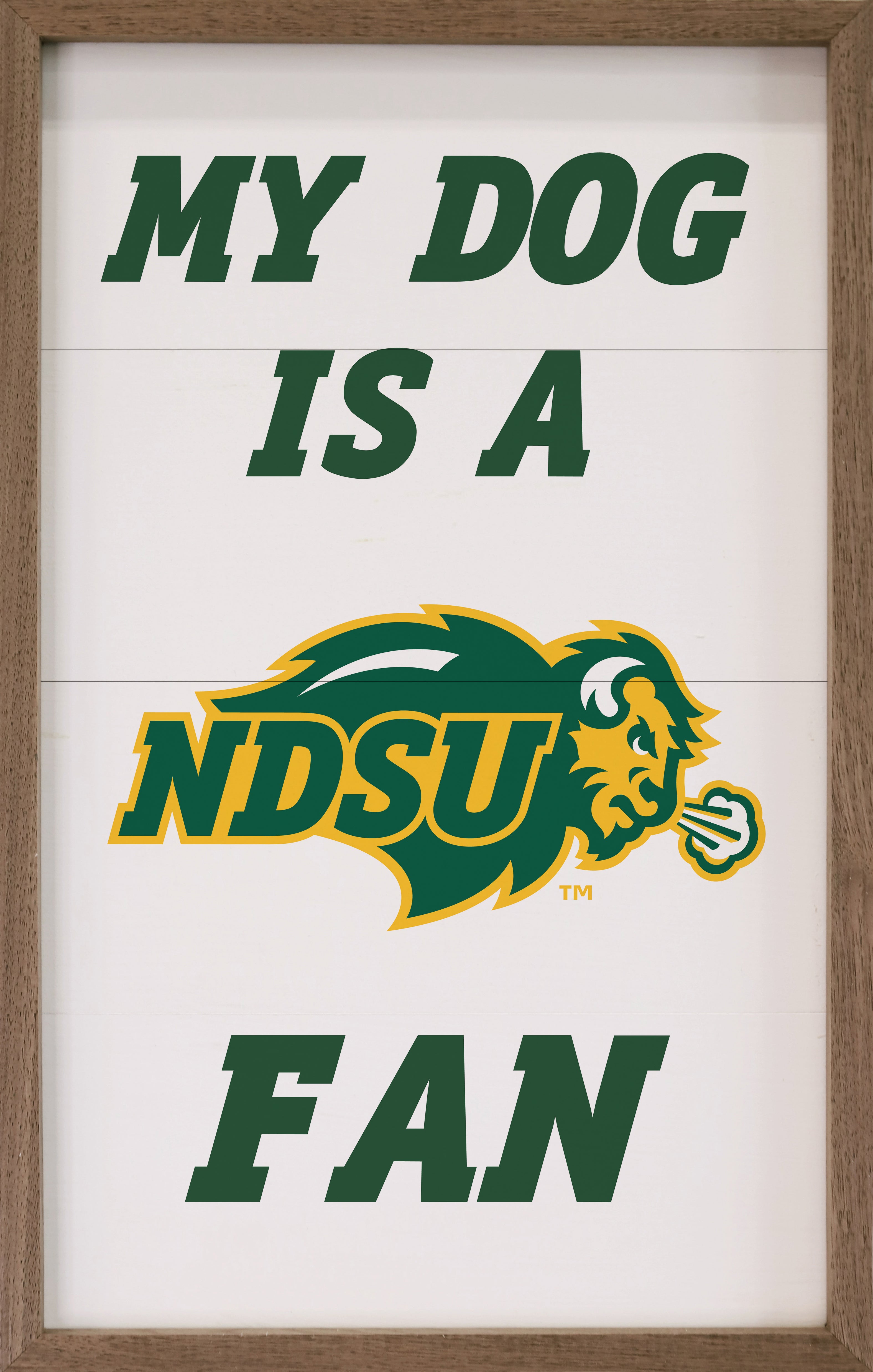 Dog Fan NDSU 10x16 / Green