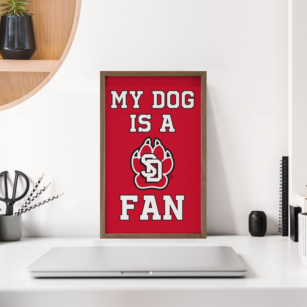 Dog Fan South Dakota 10x16 / Red
