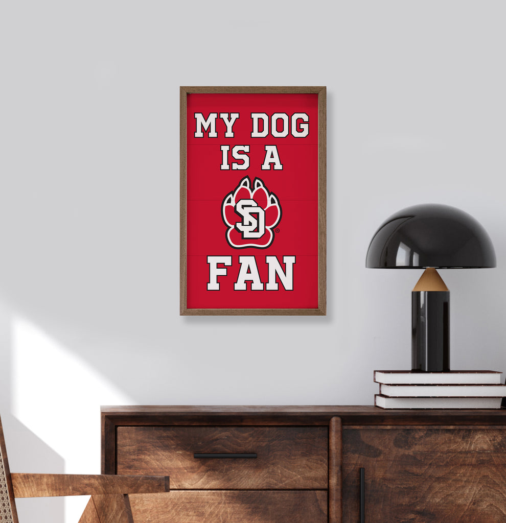 Dog Fan South Dakota 10x16 / Red