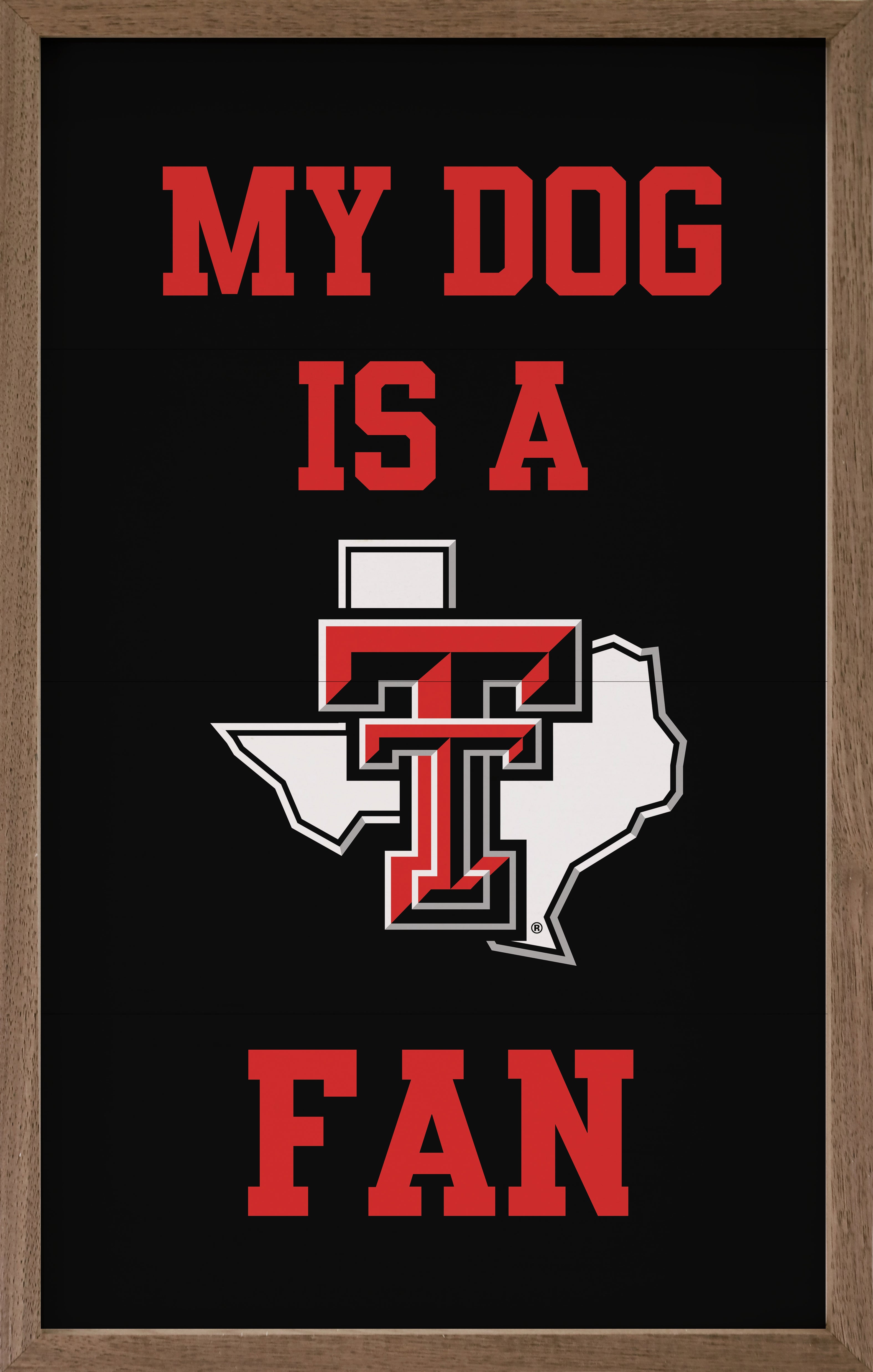 Dog Fan Texas Tech 10x16 / Black