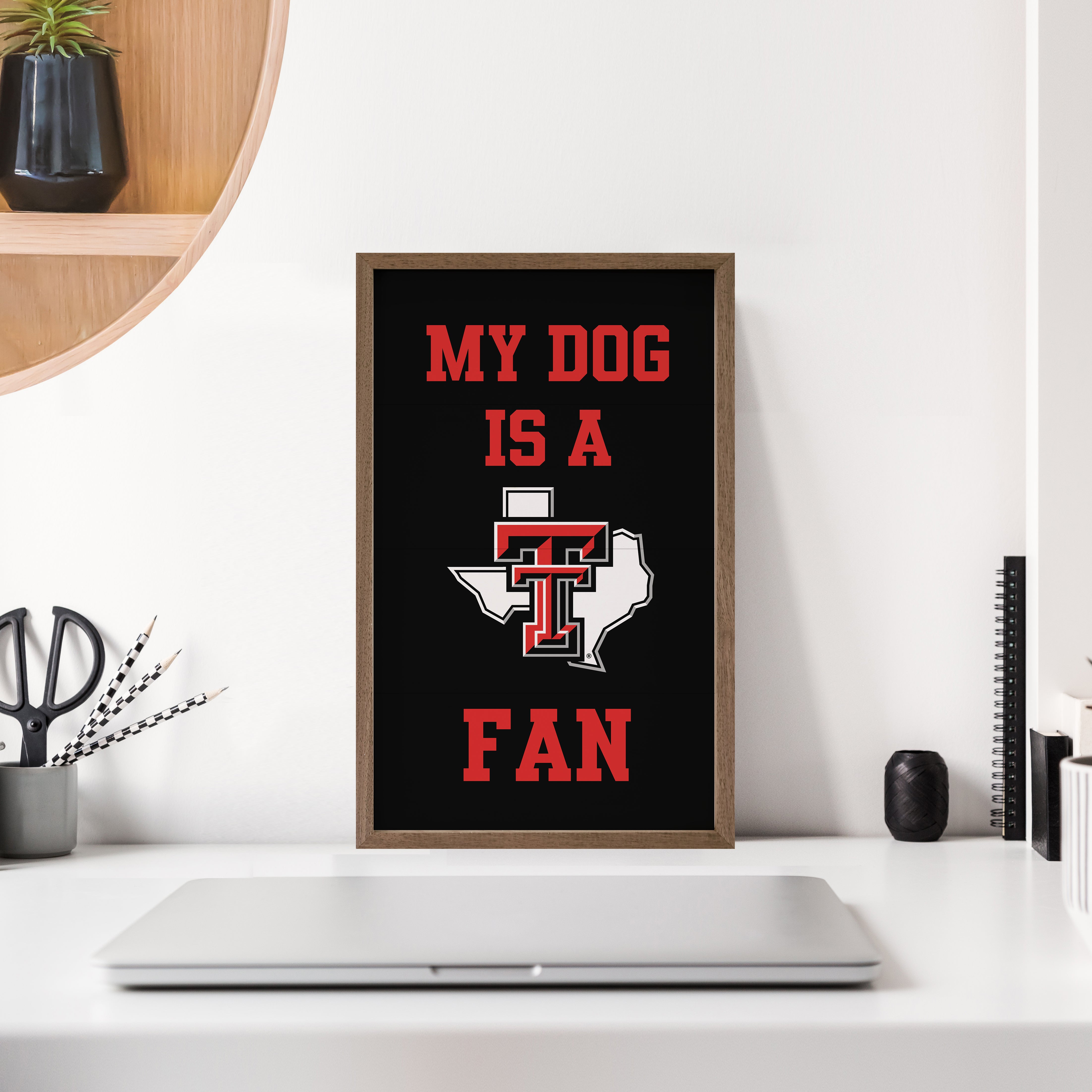 Dog Fan Texas Tech 10x16 / Black