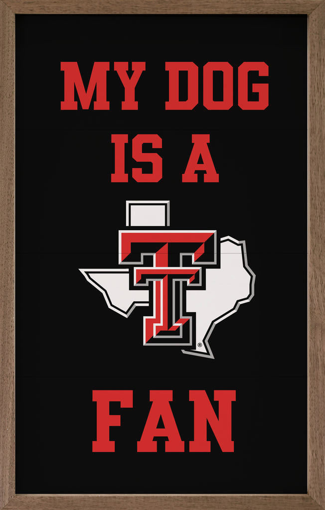 Dog Fan Texas Tech 10x16 / Black