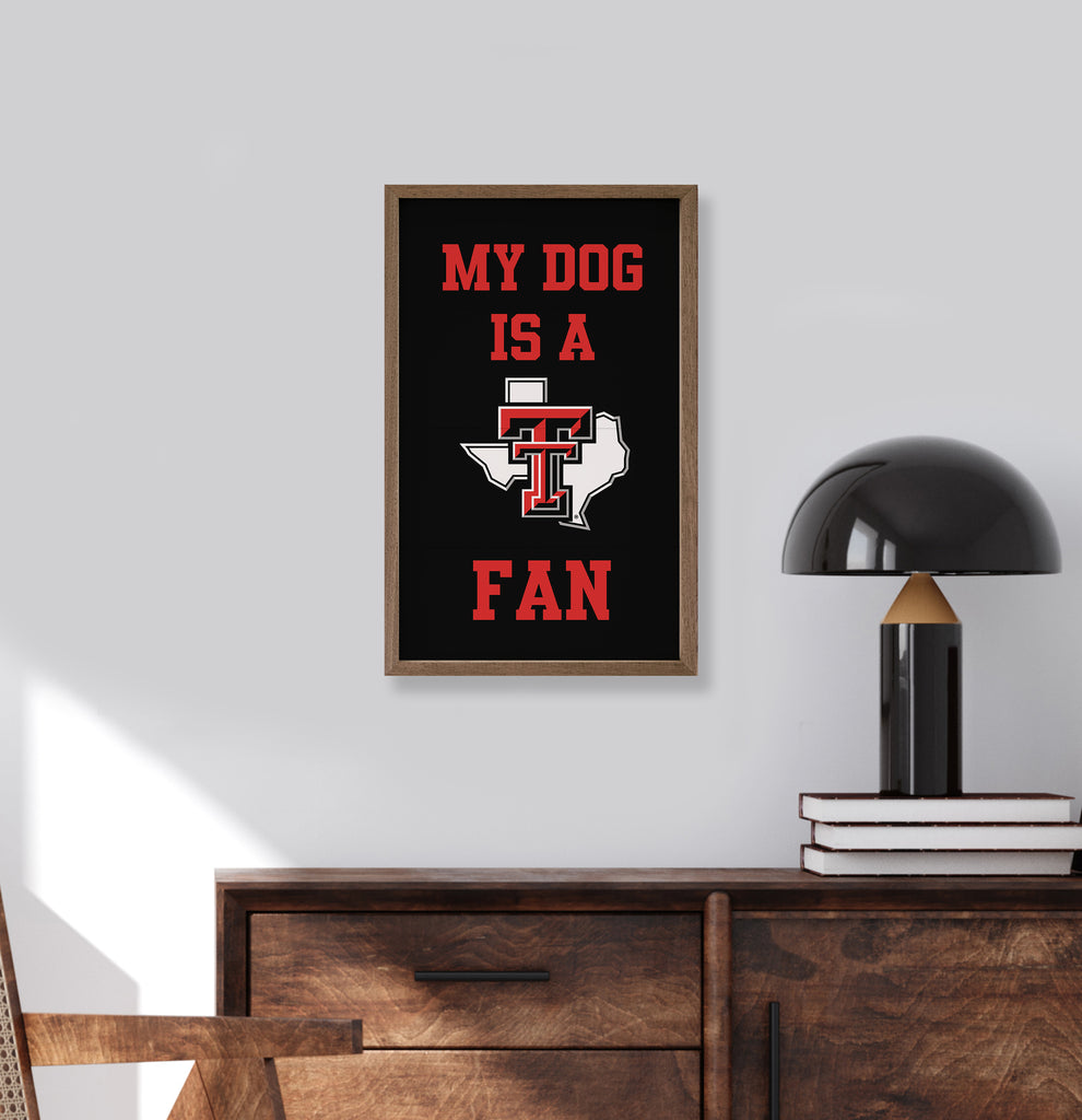 Dog Fan Texas Tech 10x16 / Black