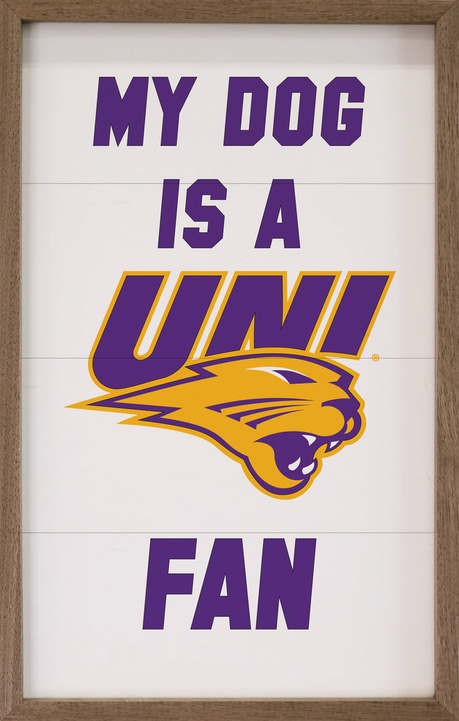 My Dog Is A UNI Fan 10x16 / White