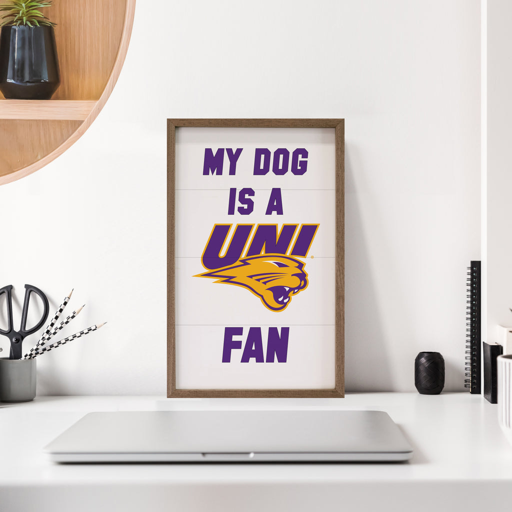 My Dog Is A UNI Fan 10x16 / White