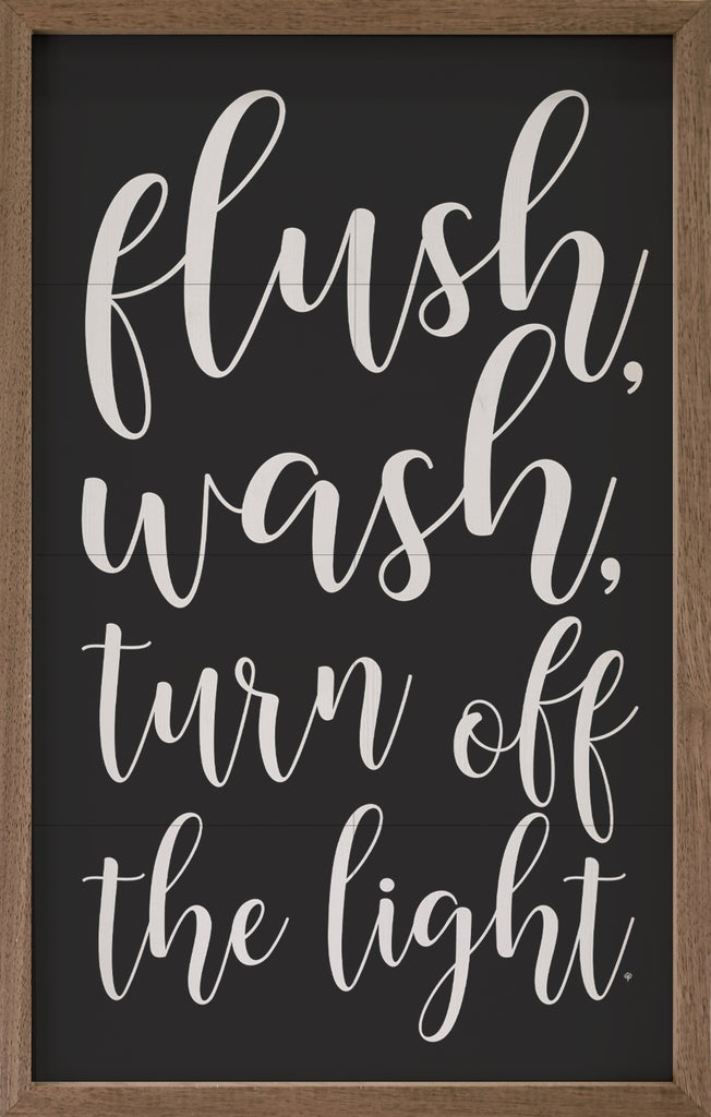 Flush Wash Turn Off The Light Black 10x16 / Black