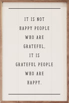 Grateful People Who Are Happy White 10x16 / White