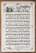 Hark The Herald Angels Sing Sheet Music 10x16 / White