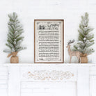Hark The Herald Angels Sing Sheet Music 10x16 / White