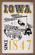 Iowa Hawkeyes Herky On Screen Since 1847 10x16 / White