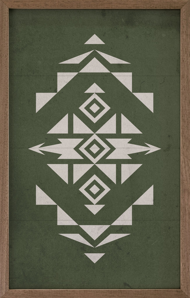 Pattern Tribal Green 10x16 / Green