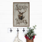 Sleigh Rides Reindeer Classic Whitewash 10x16 / Whitewash