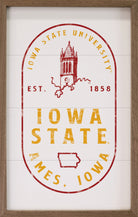 Stamp Poster Campanile Iowa State 10x16 / White