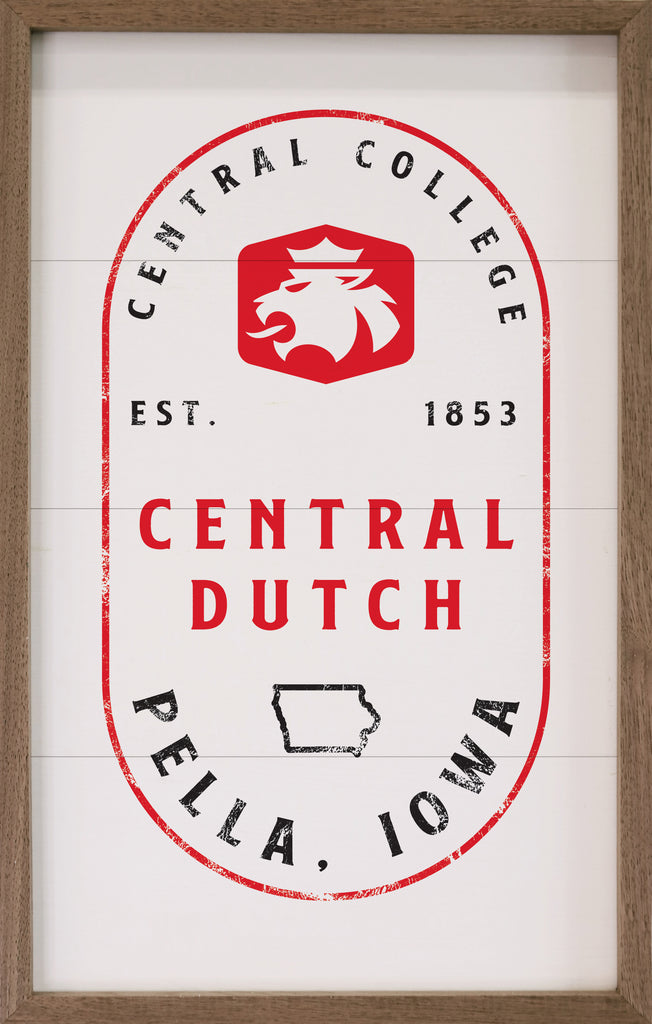 Stamp Poster Central College 10x16 / White