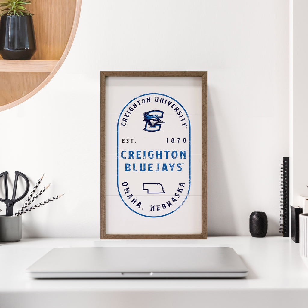 Stamp Creighton University 10x16 / White