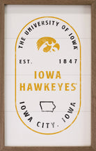 Stamp Poster Iowa 10x16 / White