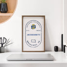 Stamp Poster South Dakota State 10x16 / White