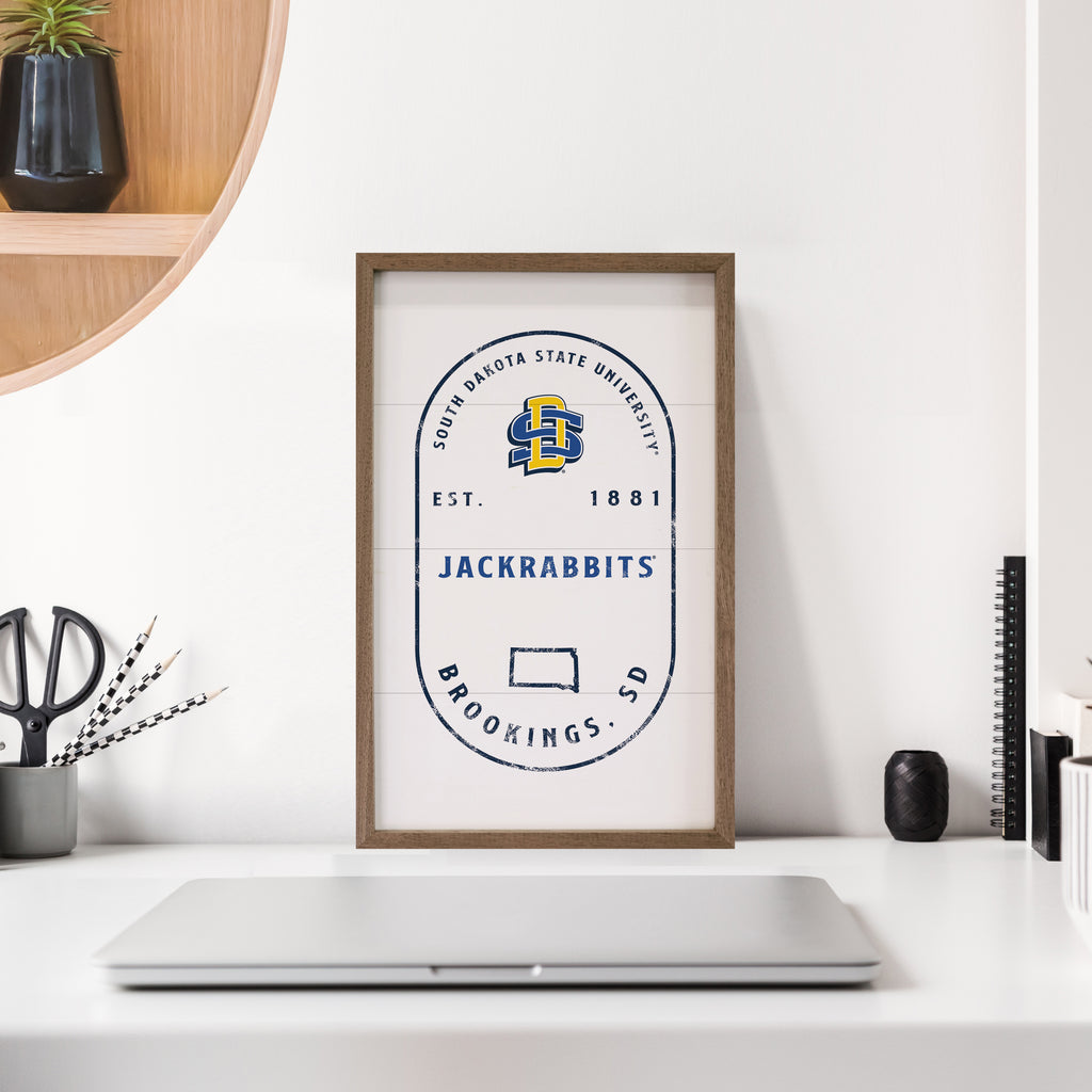 Stamp Poster South Dakota State 10x16 / White