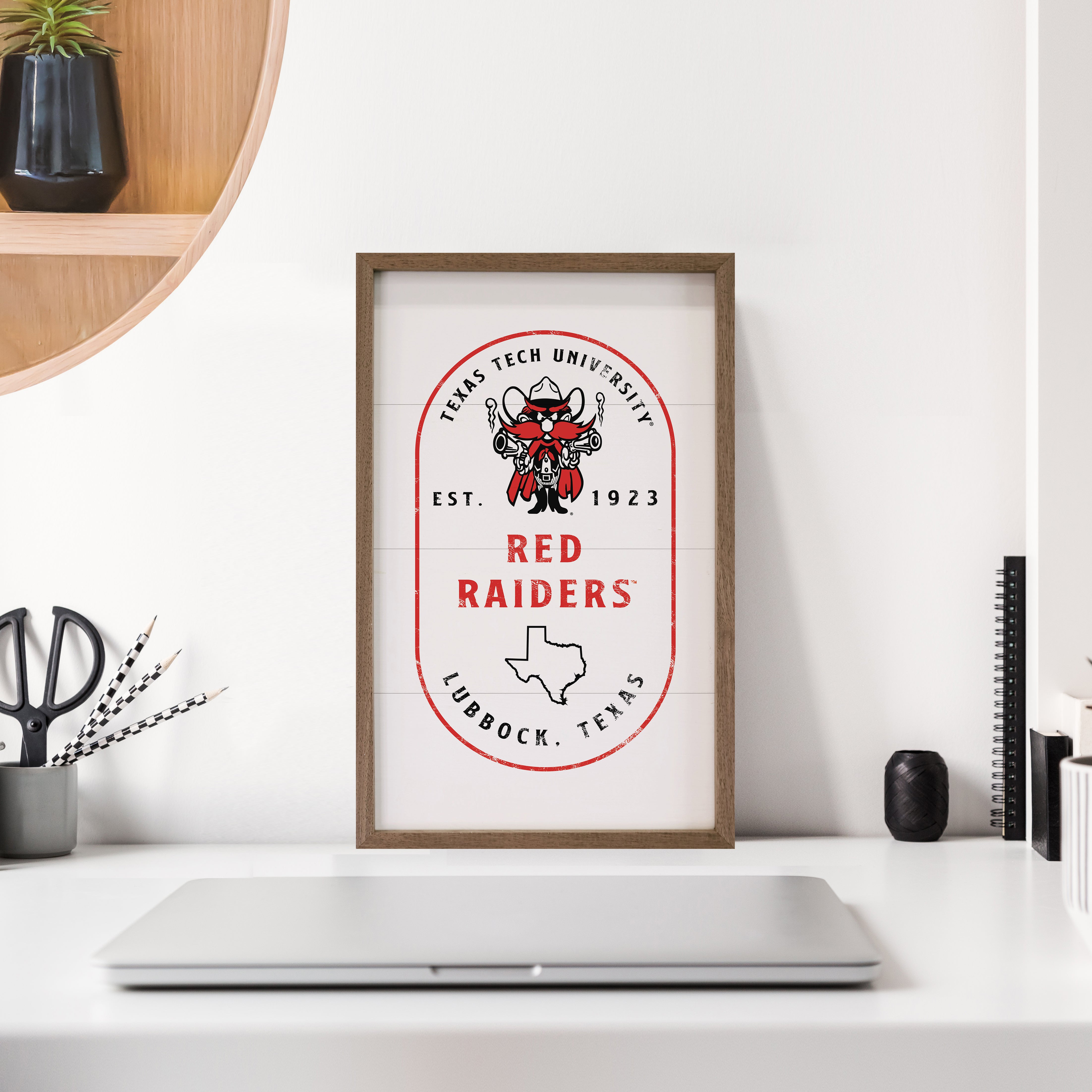 Stamp Poster Texas Tech 10x16 / White