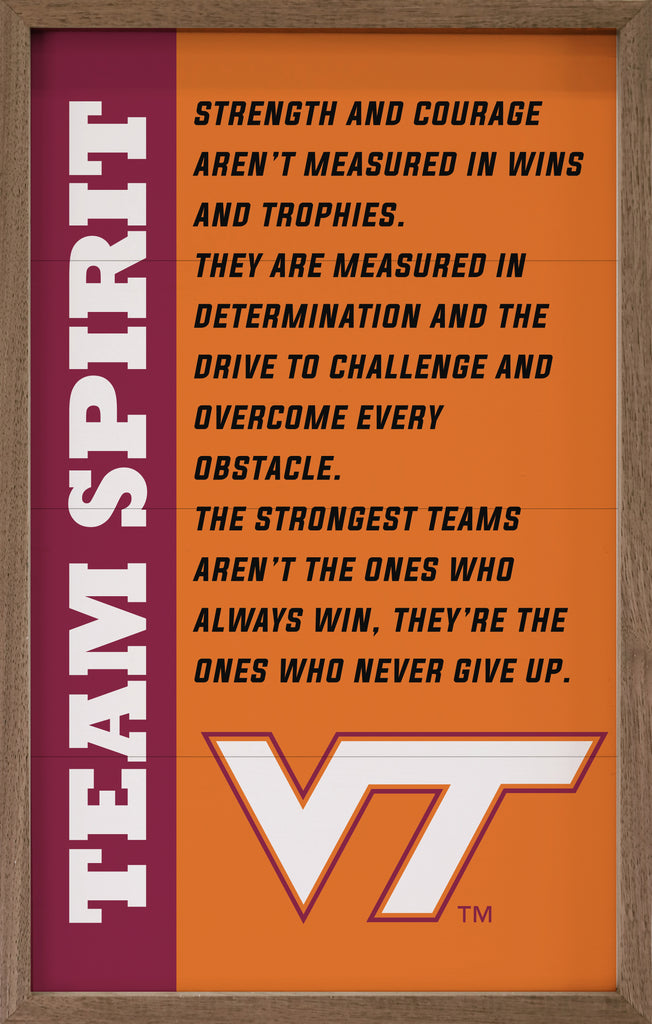 Team Spirit Virginia Tech 10x16 / Orange