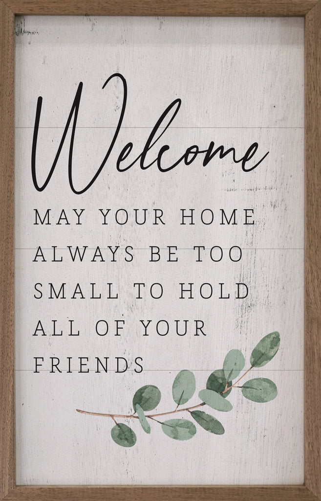 Welcome Greenery Whitewash 10x16 / Whitewash