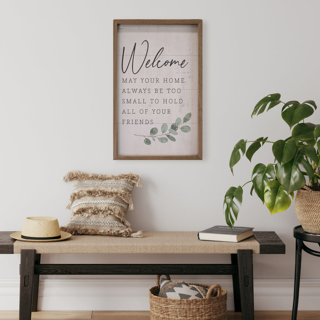 Welcome Greenery Whitewash 10x16 / Whitewash