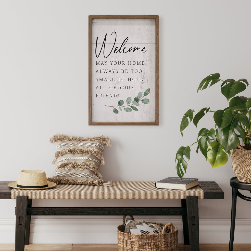 Welcome Greenery Whitewash 10x16 / Whitewash