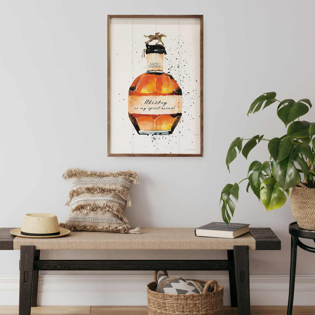 Whiskey Is My Spirit Animal By Mercedes Lopez Charro 10x16 / Multi-Color