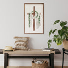 Wooden Cross With Draping Scarf 10x16 / White