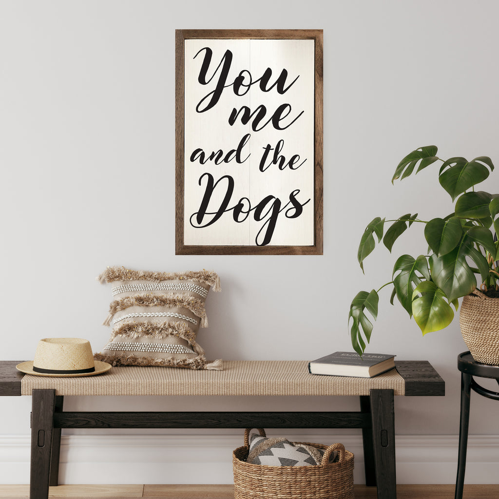 You Me And The Dogs White 10x16 / White