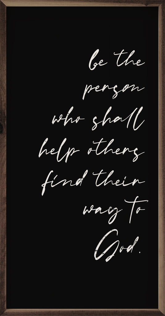 Be The Person Black 12x24 / Black