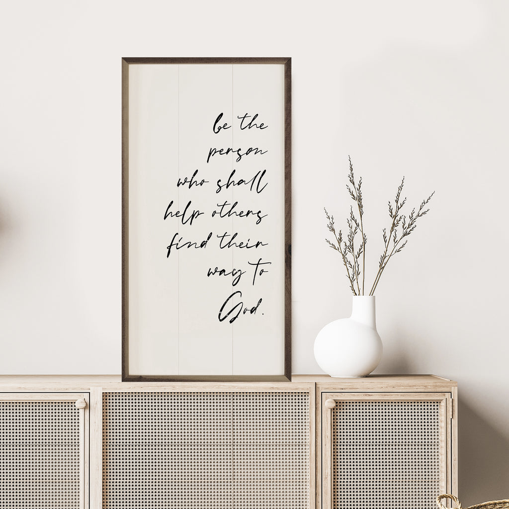 Be The Person White 12x24 / White